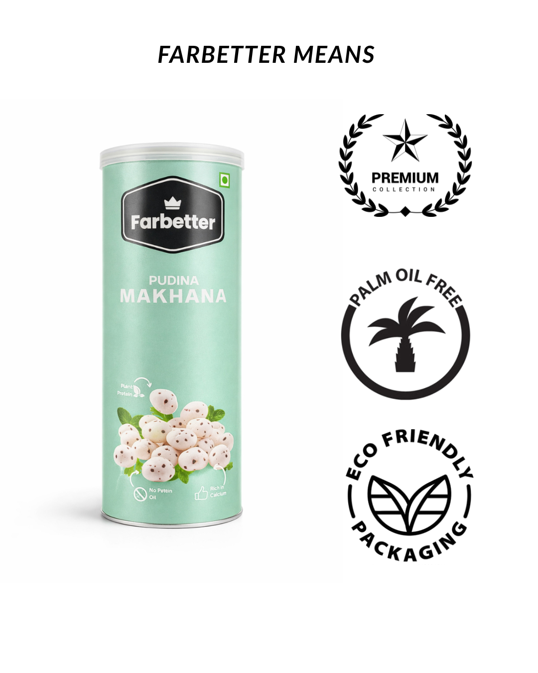 FARBETTER Pudina Masala Roasted and Flavored Makhana