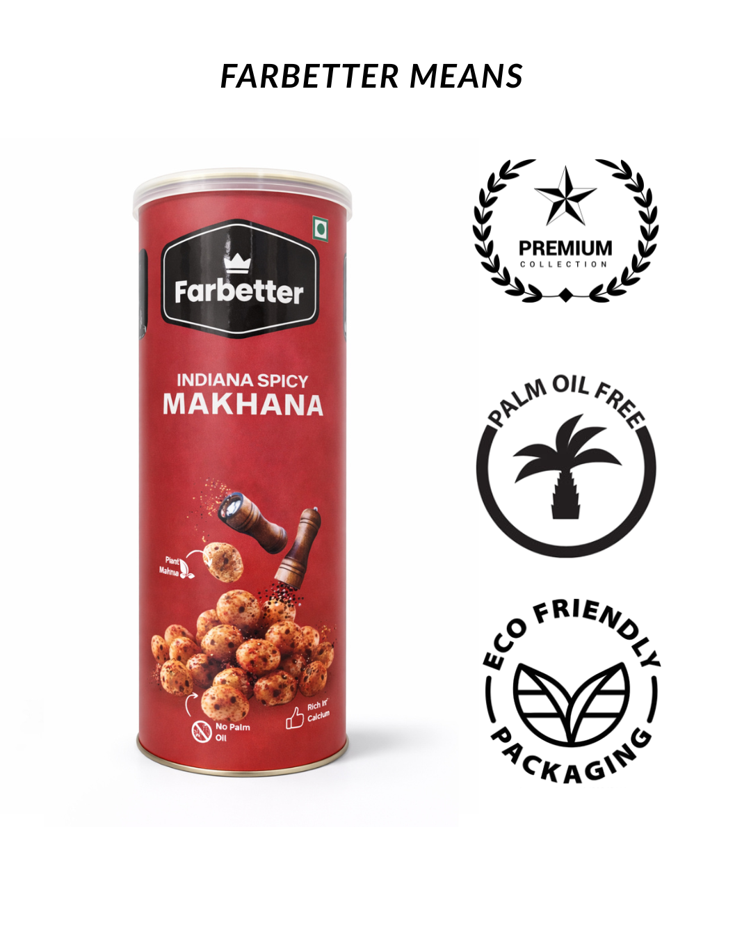 FARBETTER Indiana Spicy Roasted and Cream & Onion Flavored Makhana Combo Pack – Crunchy, Roasted, Healthy Snack Duo