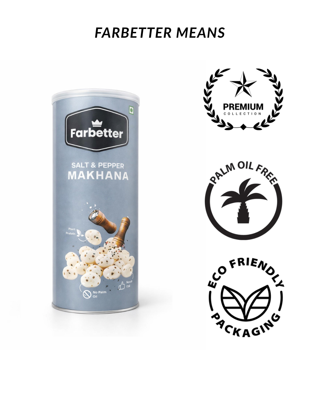 FARBETTER Salt & Pepper Roasted Makhana