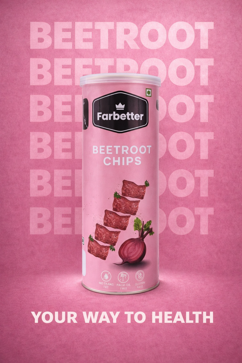 FARBETTER Beetroot Chips